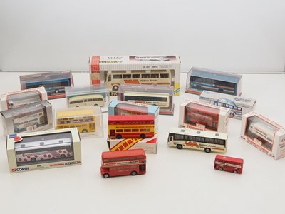 Lot 122 - A quantity of diecast buses in various scales...