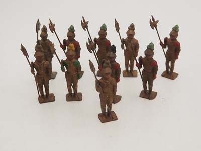Lot 166 - A quantity of BRITAINS cast knights with...