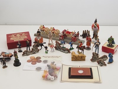 Lot 169 - A large selection of cast soldiers and other...
