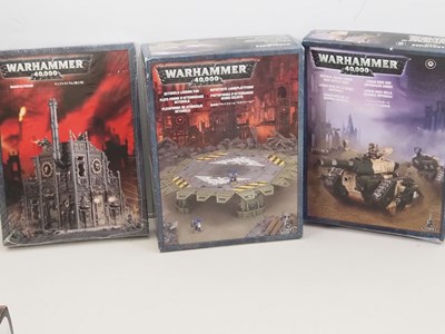 Lot 216 - A crate of Warhammer 40000 sets and...