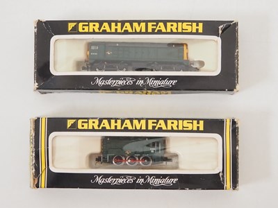 Lot 284 - A pair of GRAHAM FARISH N gauge steam...