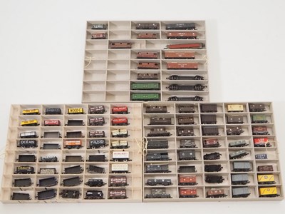 Lot 288 - A large quantity of unboxed N gauge wagons by...