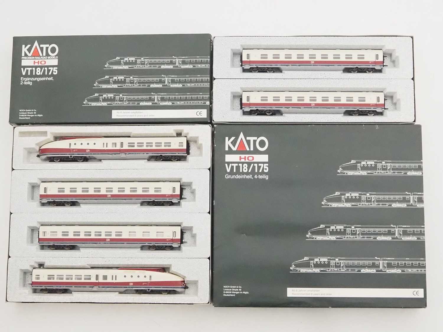 Lot 330 - A KATO HO gauge German Outline VT18 4-car...