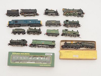 Lot 459 - A tray of unboxed OO gauge steam locomotives,...