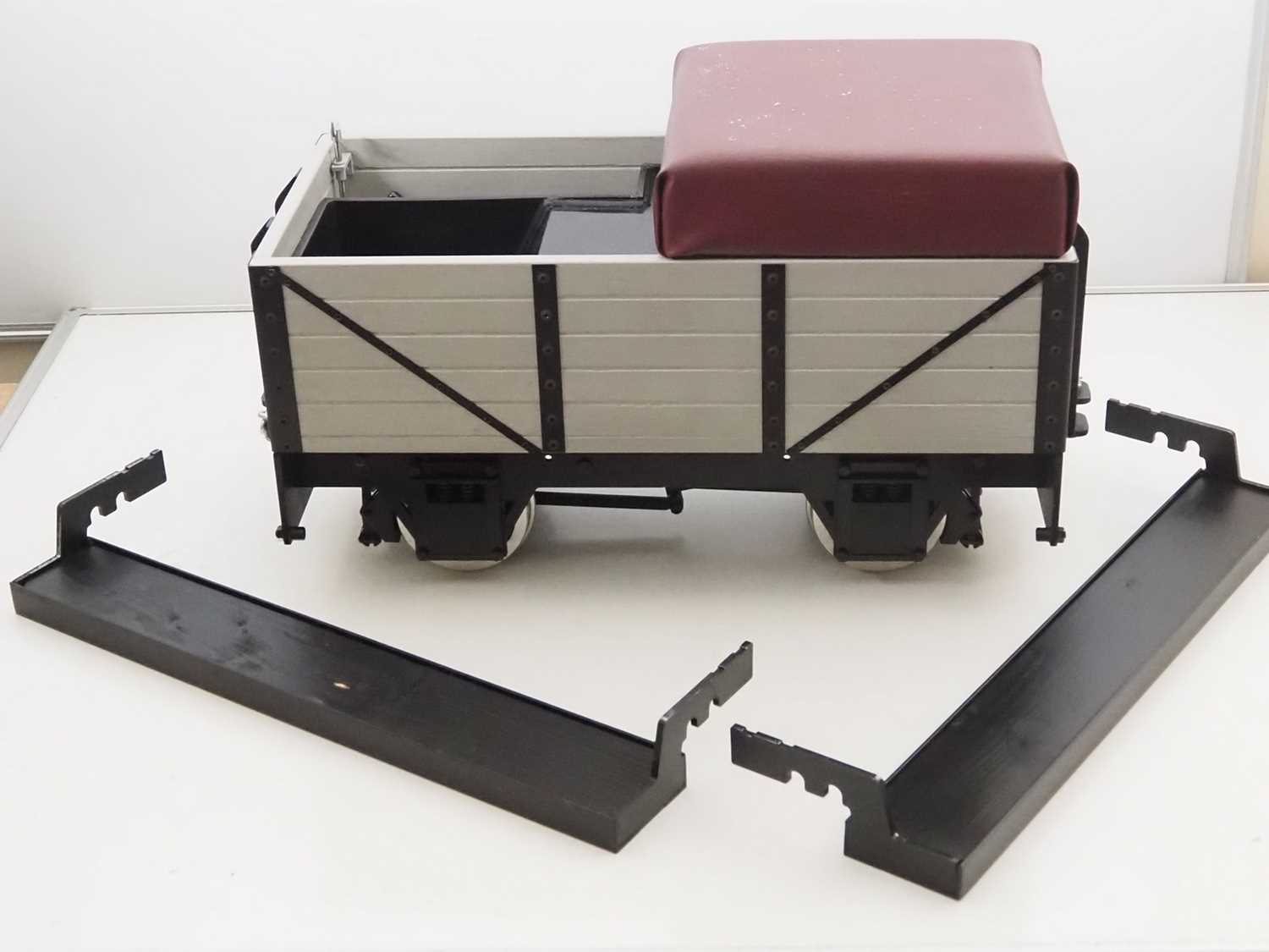 Lot 520 - A 5 inch gauge 4-wheel coal wagon style...