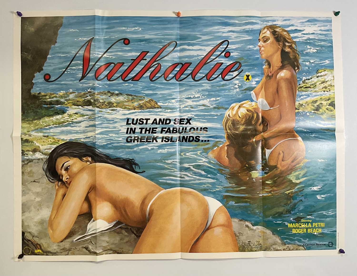 Lot 104 - NATHALIE (1981) British Quad, 'Lust and sex in...