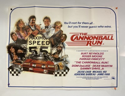 Lot 39 - THE CANNONBALL RUN (1981) - UK Quad film...