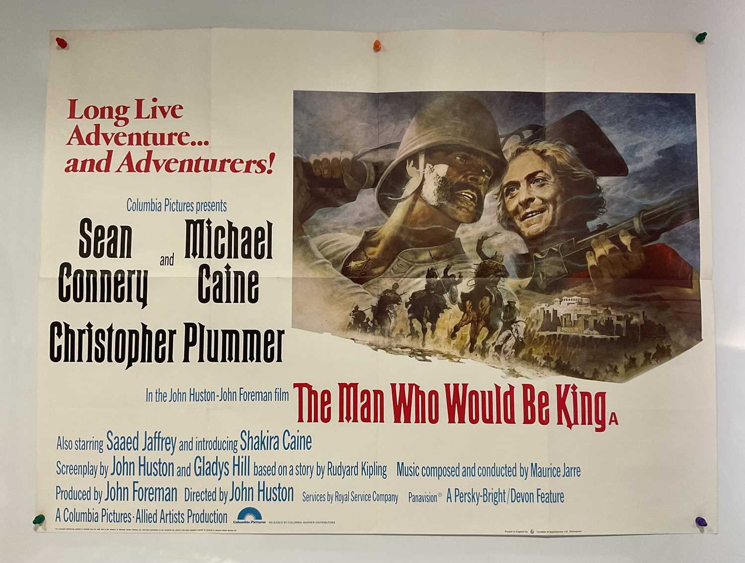 Lot 35 - THE MAN WHO WOULD BE KING (1975) - UK Quad...