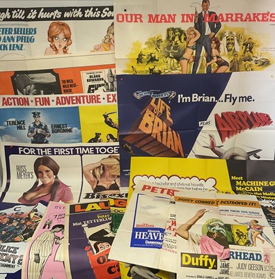 Lot 56 - A large quantity of double-bill UK Quad film...