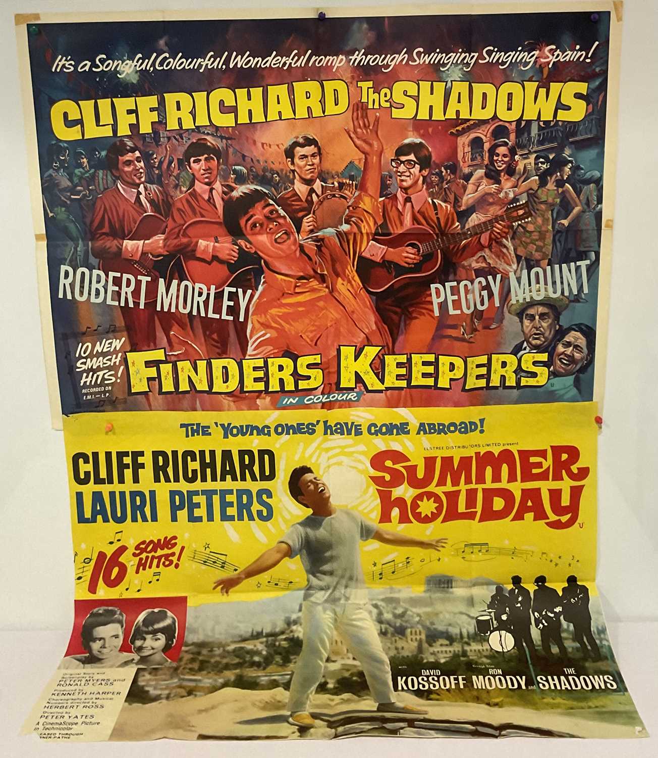 Lot 140 - A pair of CLIFF RICHARD musical UK Quad film...