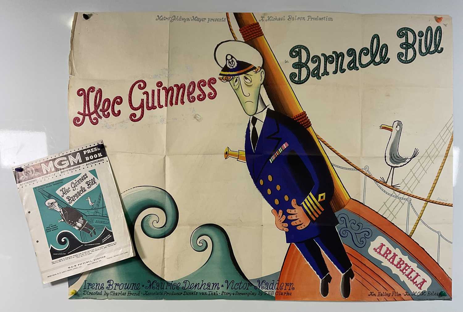 Lot 73 - BARNACLE BILL (ALL AT SEA) (1957) UK Quad film...