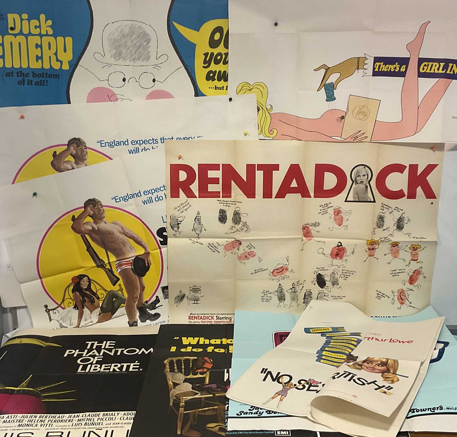 Lot 75 - A large quantity of 1970s comedy UK Quad film...
