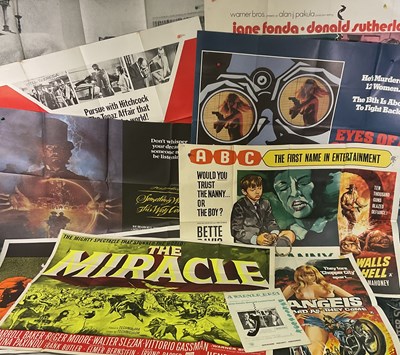 Lot 91 - A selection of thriller film UK Quad posters...