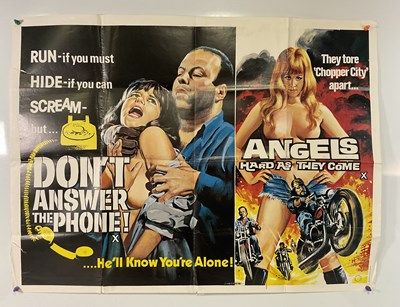 Lot 92 - A selection of thriller film UK Quad film...