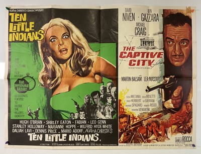 Lot 92 - A selection of thriller film UK Quad film...