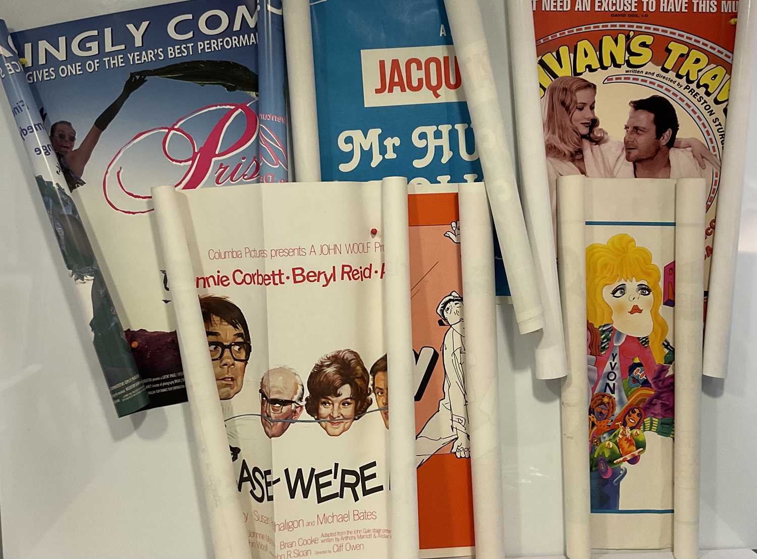 Lot 72 - A group of rolled comedy UK Quad film posters...
