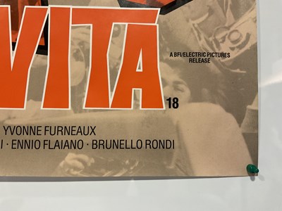 Lot 71 - LA DOLCE VITA (1980s re-release) UK Quad film...