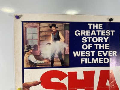 Lot 81 - SHANE (1953) US half sheet movie poster, 1966...
