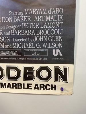 Lot 130 - JAMES BOND - LIVING DAYLIGHTS 60x40 - rolled -...
