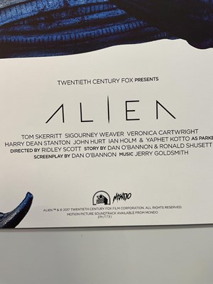 Lot 119 - ALIEN (1982) - 2017 alternative movie poster -...