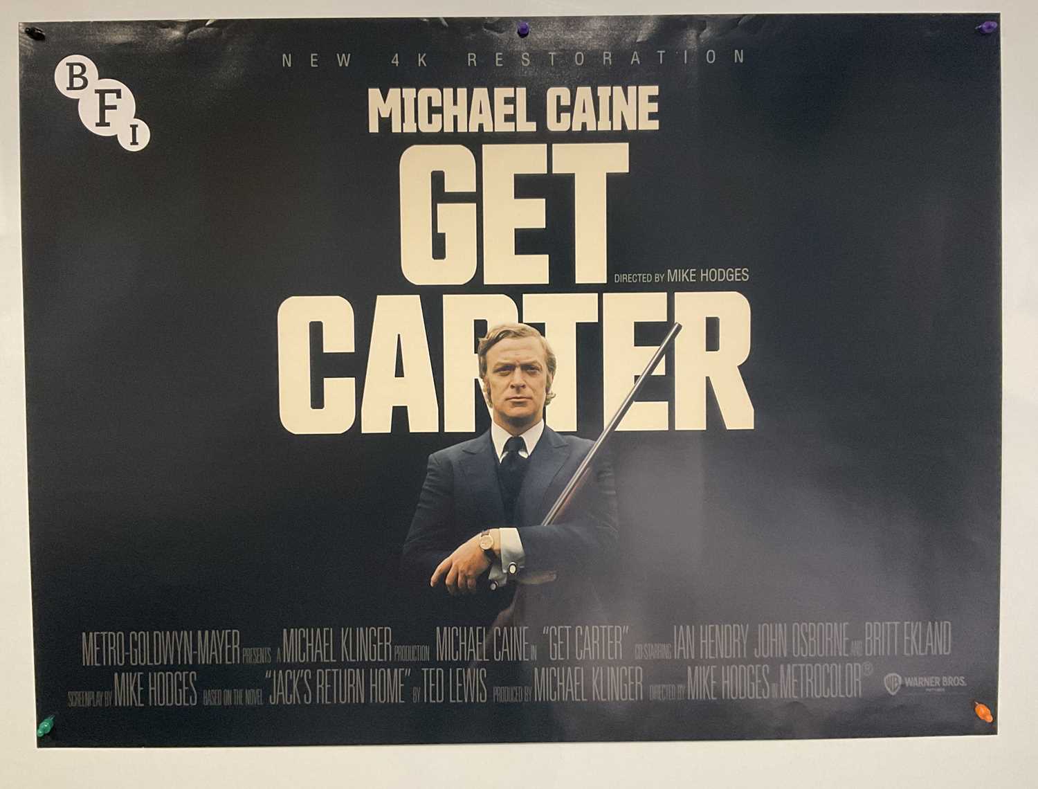Lot 95 - GET CARTER - 4k restoration BFI release UK...