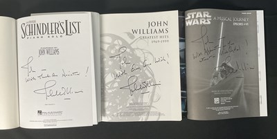 Lot 425 - A group of three JOHN WILLIAMS signed sheet...