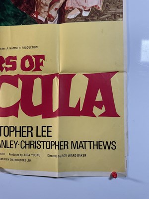 Lot 182 - SCARS OF DRACULA (1970), UK one sheet movie...
