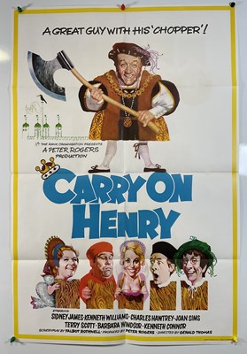 Lot 15 - CARRY ON HENRY (1971) UK one sheet movie...