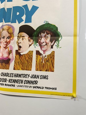 Lot 15 - CARRY ON HENRY (1971) UK one sheet movie...