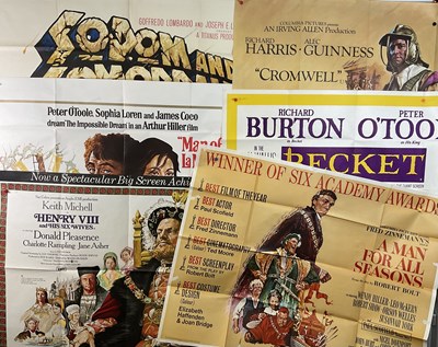 Lot 34 - A group of Historical UK Quad movie posters...