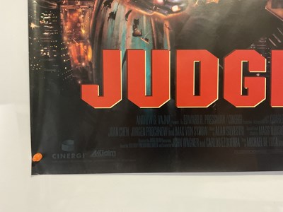 Lot 46 - JUDGE DREDD (1995) UK Quad film poster, comic...