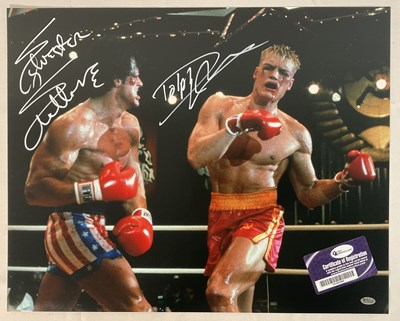 Lot 419 - A 16" x 20" photographic still from ROCKY IV...