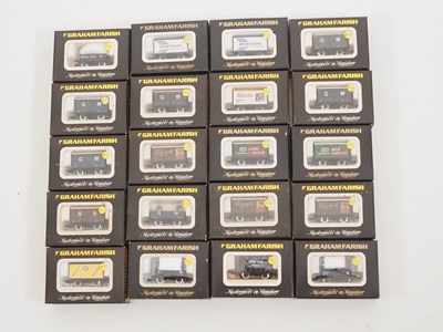 Lot 303 - A mixed group of GRAHAM FARISH N gauge wagons...