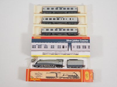 Lot 405 - A HORNBY OO gauge Class A4 steam locomotive...
