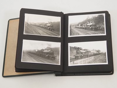 Lot 446 - An interesting photo album containing a large...
