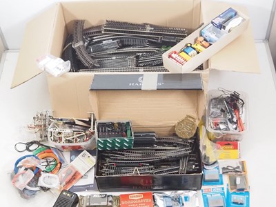 Lot 480 - A large quantity of OO gauge track, electrical...