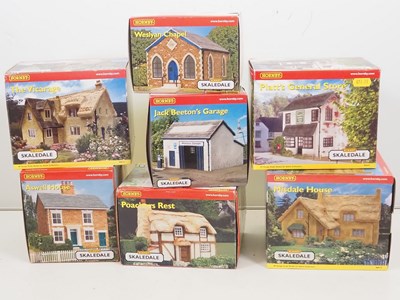 Lot 490 - A hamlet of HORNBY SKALEDALE OO gauge resin...