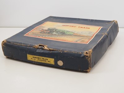 Lot 502 - A pair of HORNBY O gauge clockwork train sets...