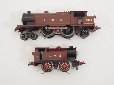 Lot 517 - A pair of HORNBY O gauge 20V electric steam...