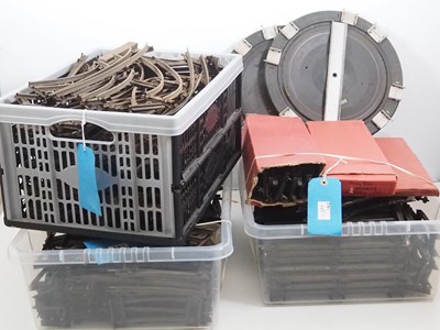 Lot 522 - Three large crates of HORNBY O gauge clockwork...