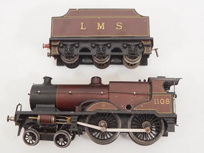 Lot 559 - A BASSETT-LOWKE O gauge clockwork LMS compound...