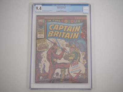 Lot 95 - CAPTAIN BRITAIN #2 (1976 - MARVEL UK) - GRADED...