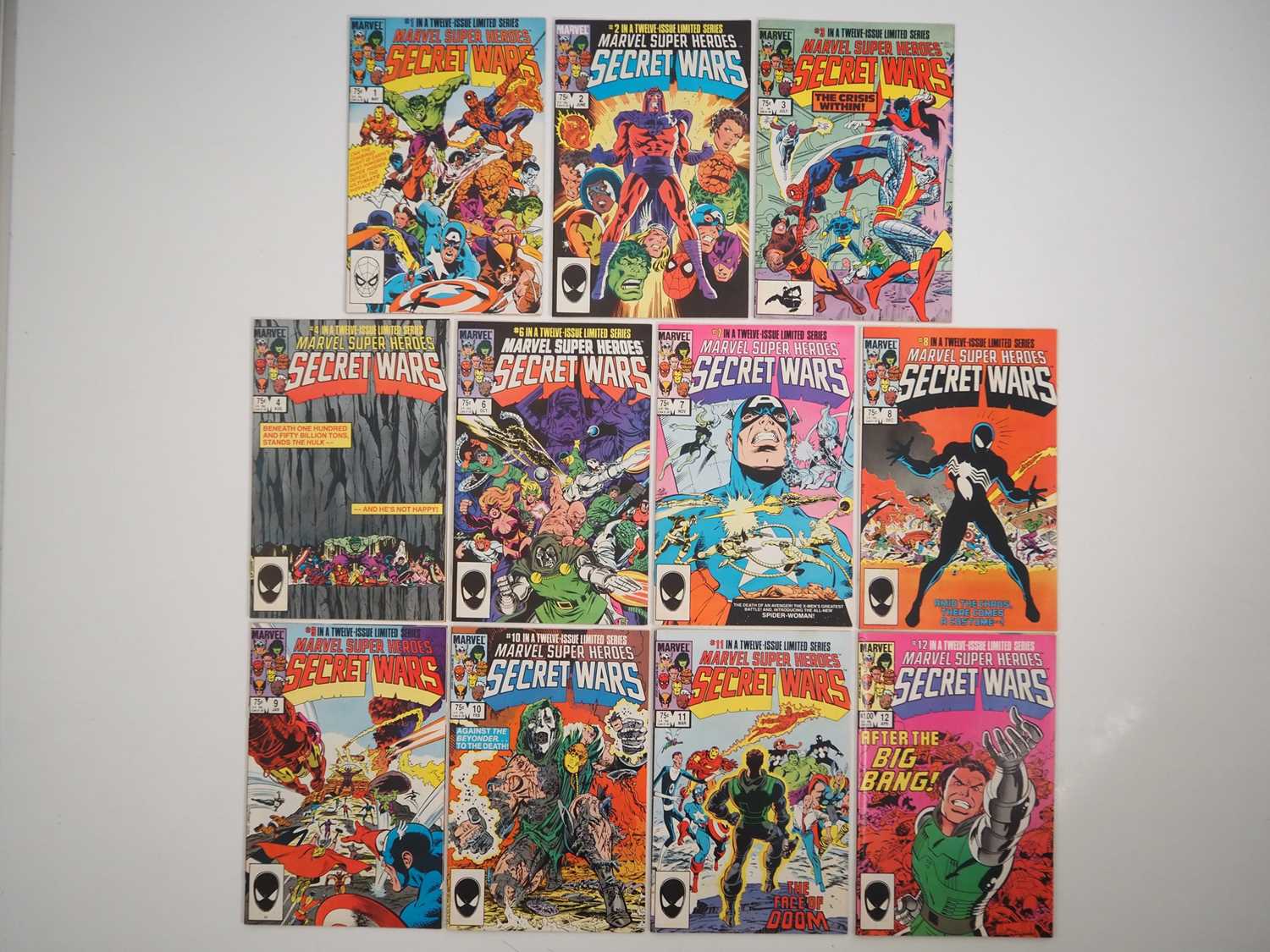 Lot 9 - MARVEL SUPER HEROES SECRET WARS #1, 2, 3, 4, 6,...