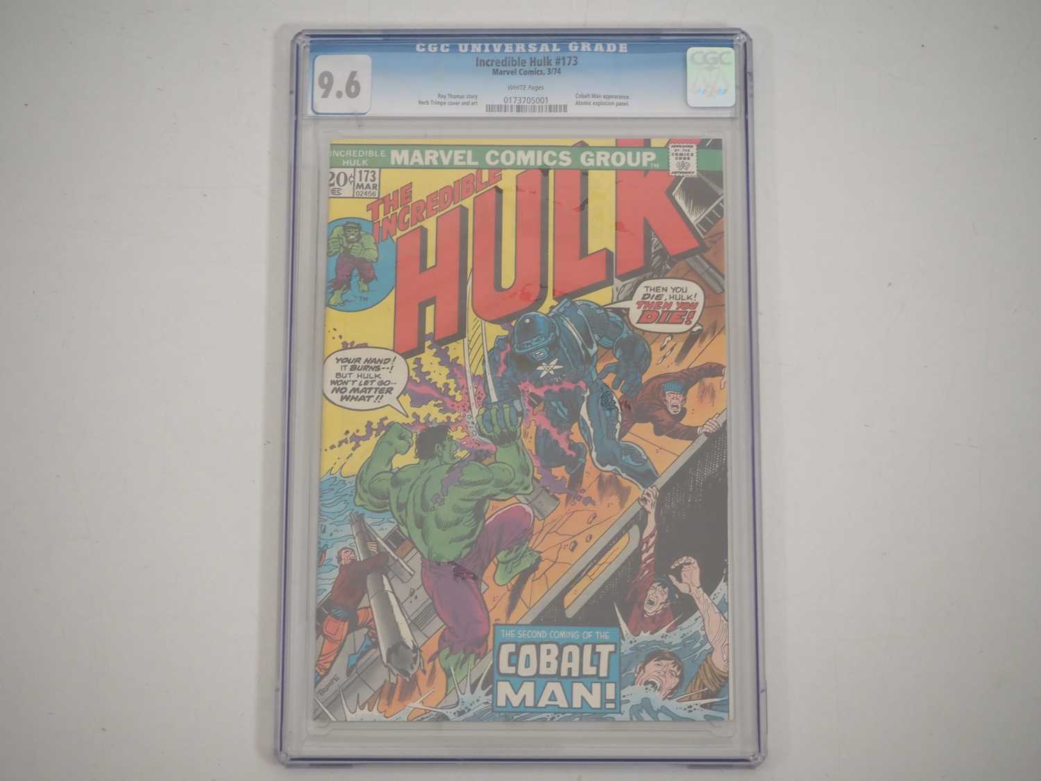 Lot 42 - INCREDIBLE HULK #173 (1974 - MARVEL) GRADED...