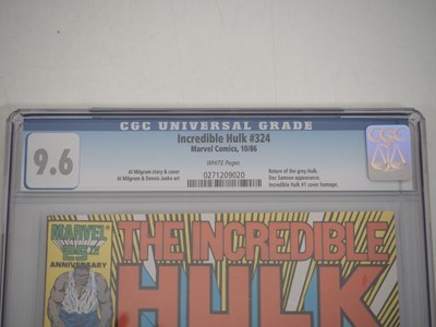 Lot 43 - INCREDIBLE HULK #324 (1986 - MARVEL) GRADED...