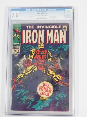 Lot 370 - IRON MAN #1 (1968 - MARVEL) GRADED 7.5 (VF-)...