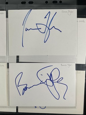 Lot 406 - A large quantity of signed autograph cards by...
