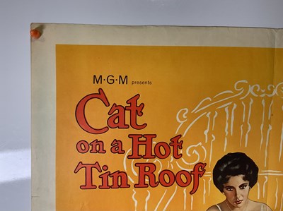 Lot 58 - CAT ON A HOT TIN ROOF (1958) US half sheet...