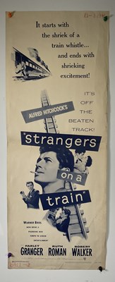 Lot 60 - STRANGERS ON A TRAIN (1951) re-release 1957 US...