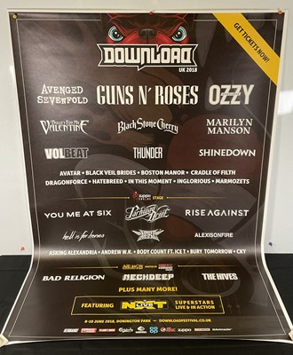 Lot 240 - A bus stop poster for DOWNLOAD FESTIVAL 2018...